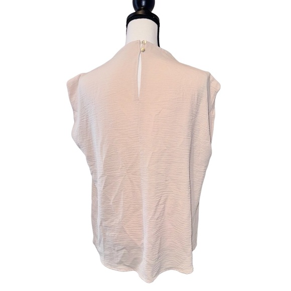 JODIFL BONE pleat shoulder keyhole back house women’s tops size medium - Picture 5 of 9